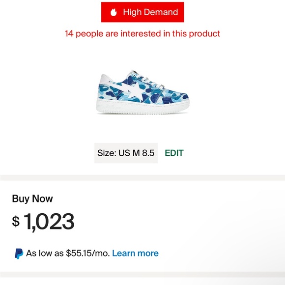 BAPE abc blue camo 20th anniversary - Picture 10 of 10